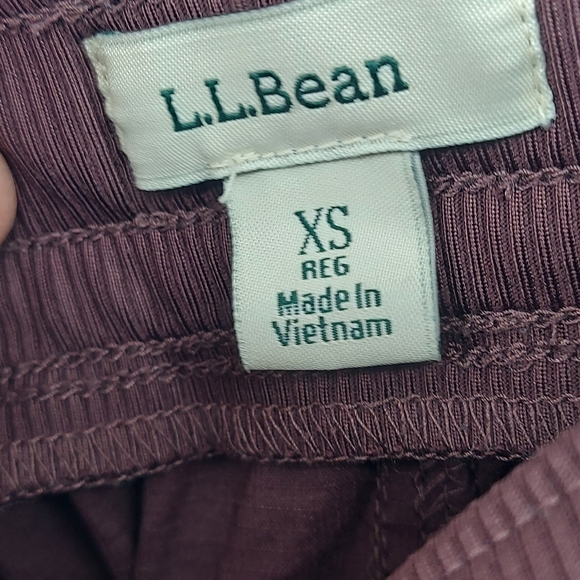 L.L Bean Women's Vista Camp Pants, Straight-Leg Burgandy Size XS - Picture 6 of 10